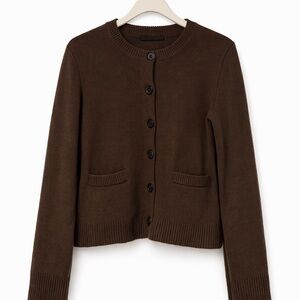 Jenni Kayne Cooper Cardigan in Chocolate, size S (fits US size 4-6), $100